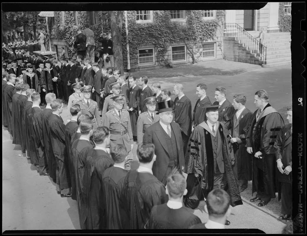 Harvard commencement procession