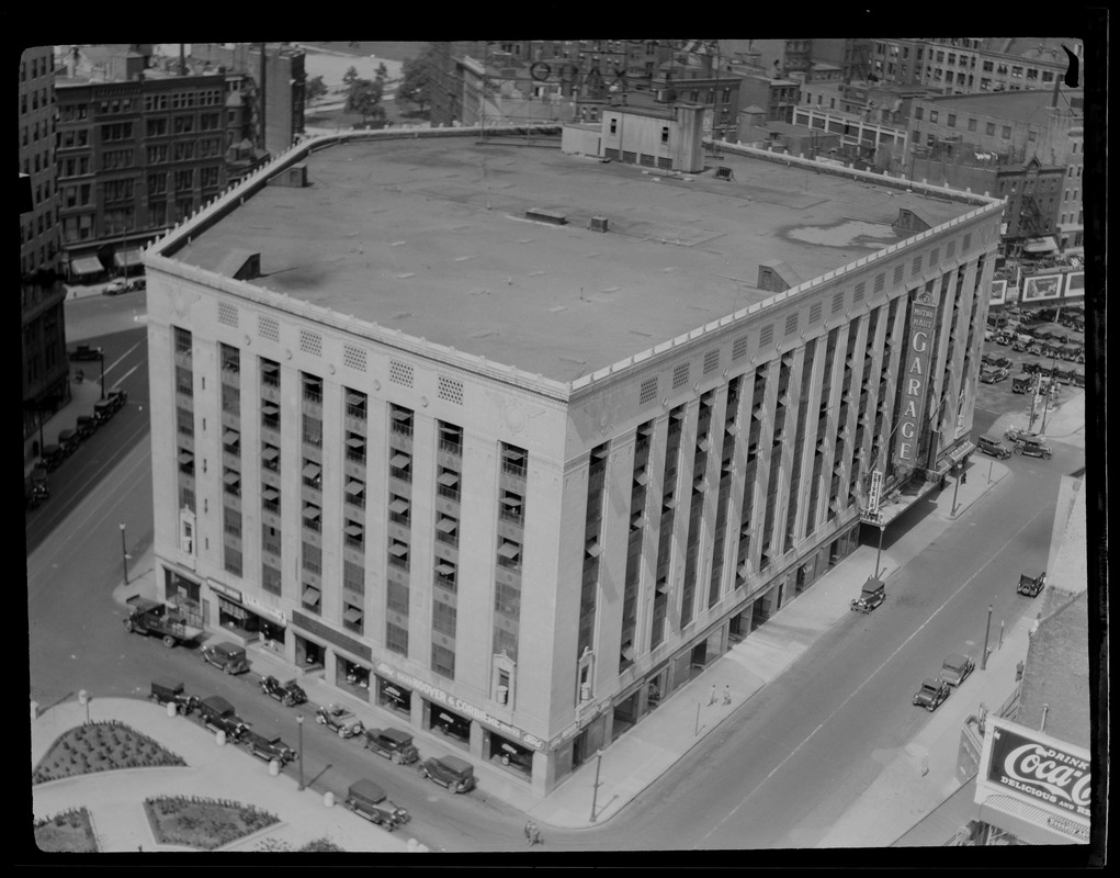 Motor Mart garage in Park Square Digital Commonwealth