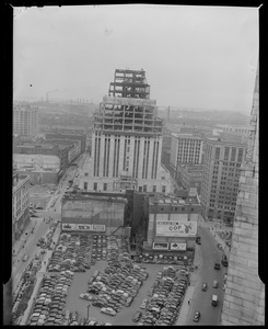 The New England Telephone building under construction