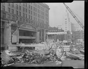 Demolition: possibly theater, near Boylston and Clarendon