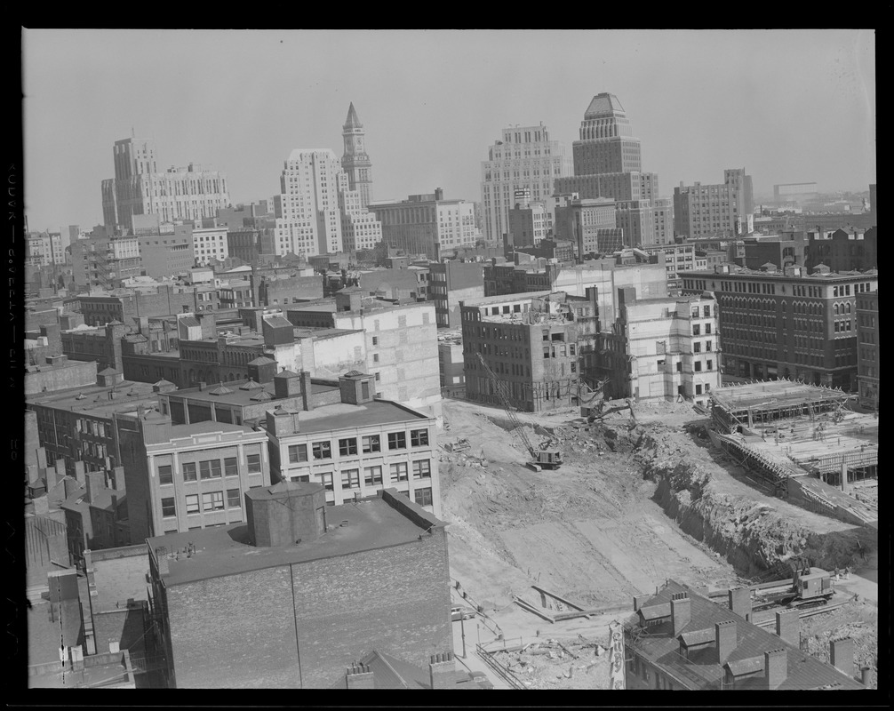 New Chinatown tunnels under construction from Hudson Building 75