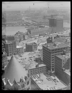 Misc. Boston views, Rowe's Wharf, during Central Artery construction