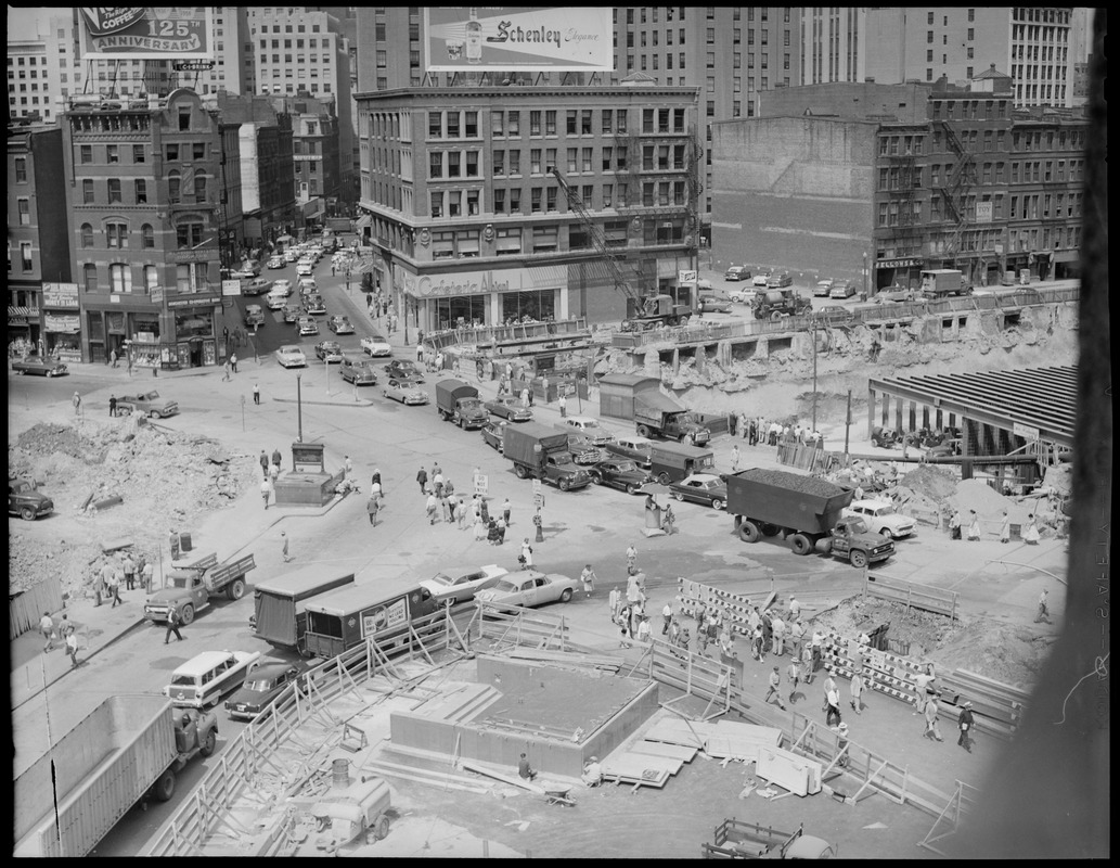 Dewey Square from South Station, Central Artery project