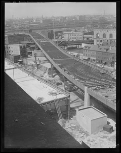 Central Artery ramp construction, Charlestown