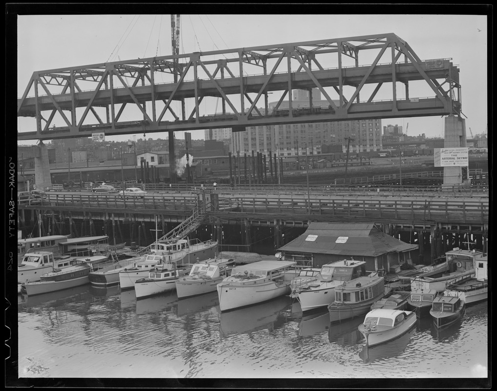 Central Artery construction near North Station