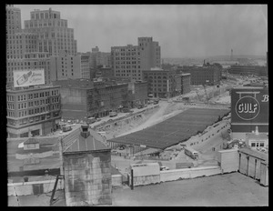 Dewey Sq. tunnel site looking down Atlantic Ave. from Hotel Essex