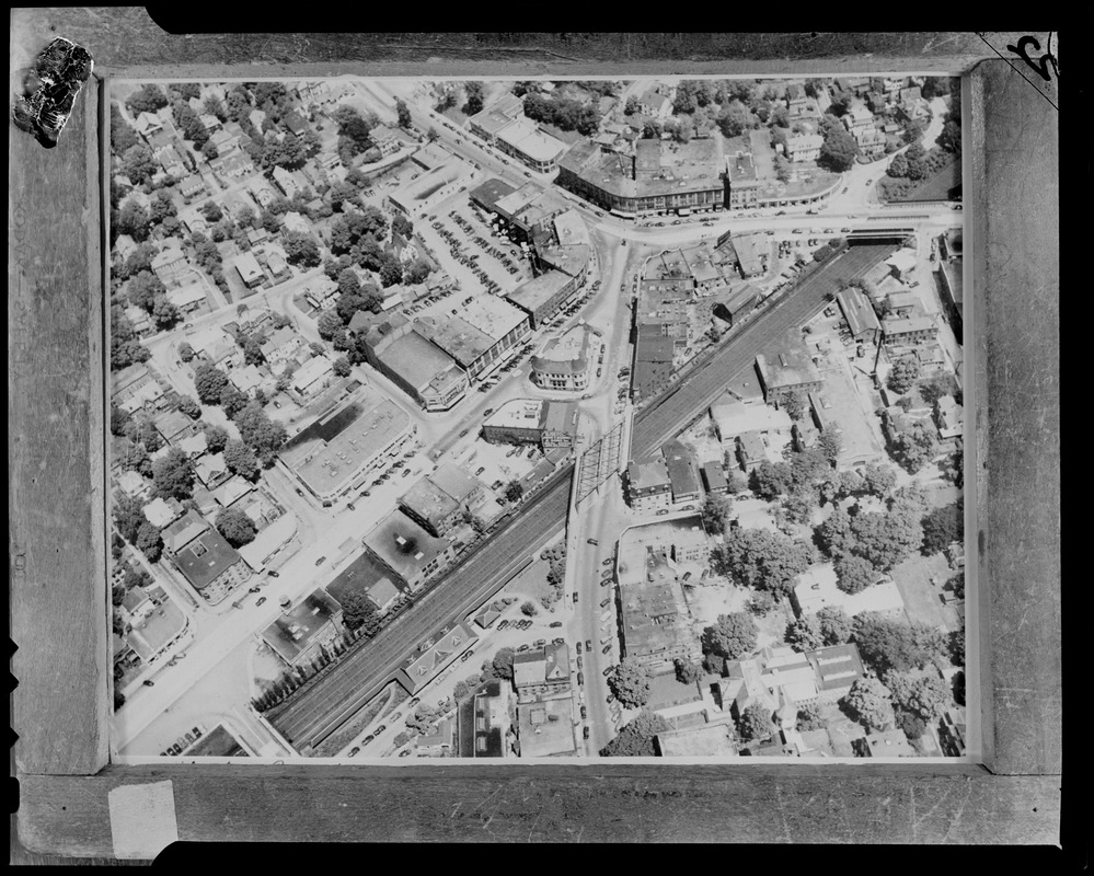 Aerial photo of Newton Corner, Massachusetts