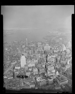 Financial District & harbor from over State House