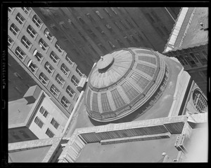 Views of Boston (Stock Exchange Building dome) from top of New Boston Post Office