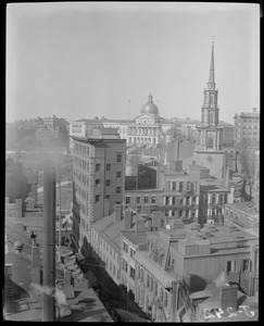 View toward State House from building on Washington St.