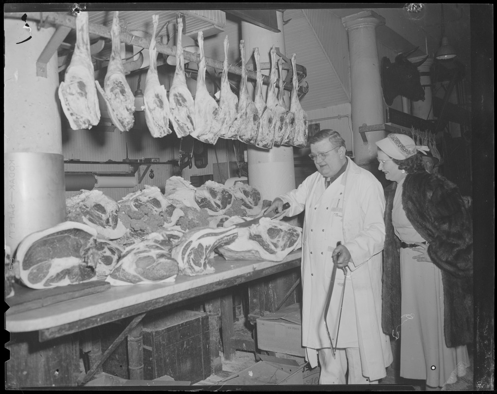 Meat market in Quincy Market Digital Commonwealth