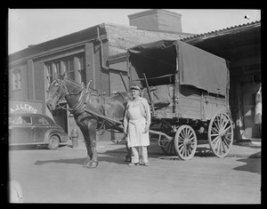 Boston markets last meat carriers: Richard Kingston, owner of Horse Chucky, from Arlington