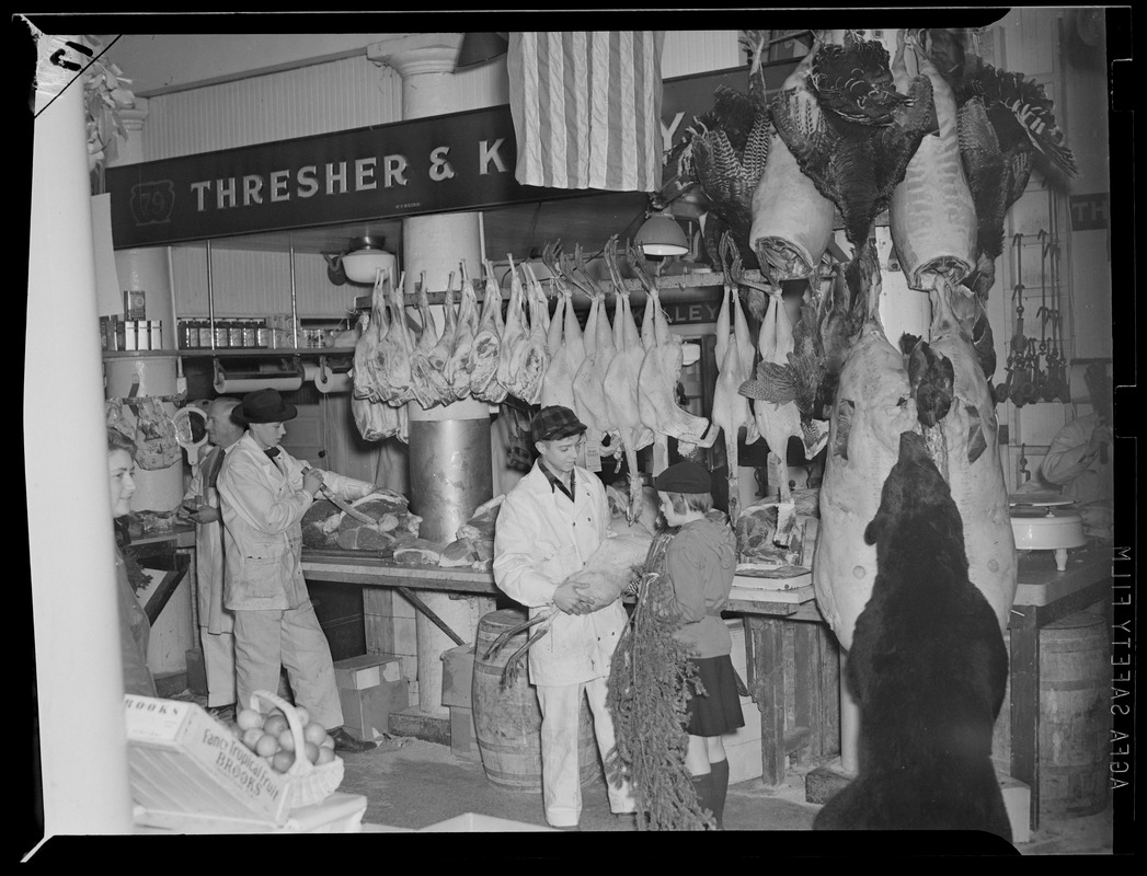 Faneuil Hall meat market Digital Commonwealth