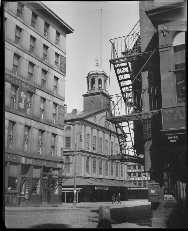 Faneuil Hall from Merchant's Row Digital Commonwealth