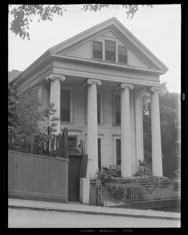 Old house with columns in Charlestown