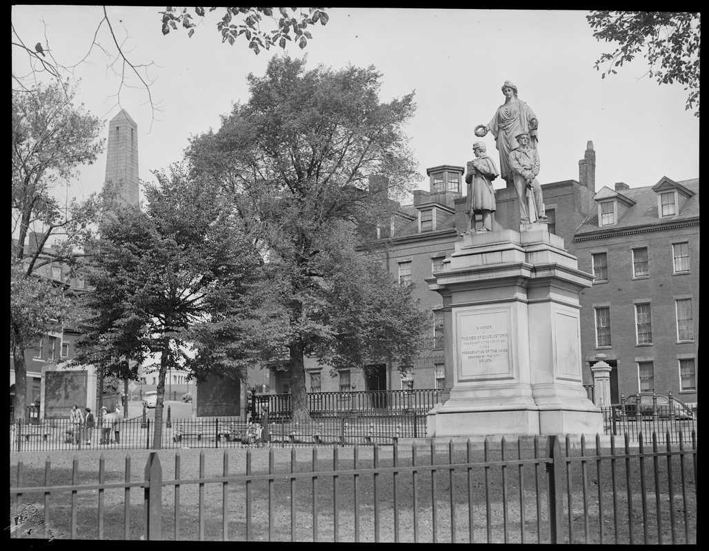 Civil War Monument in Charlestown, "Training Field" near Monument