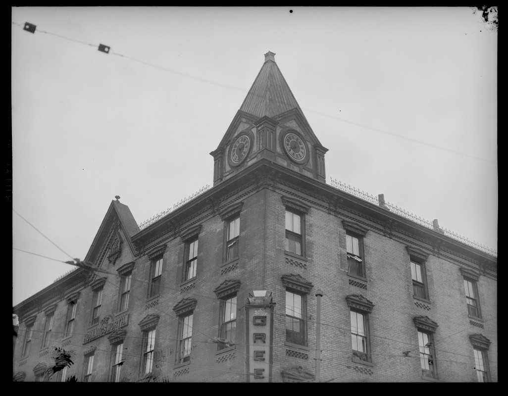 Old buildings at the corner of Washington and South Hampton Street, Roxbury