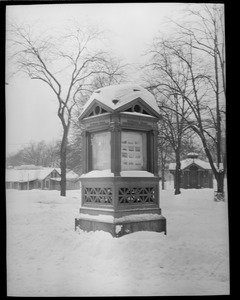 Boston Commons: Weather station on Boston Common, many people used to stop to see what the weather was going to be