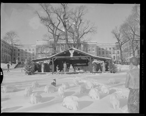Nativity scene in front of State House