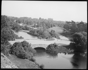 Franklin Park, showing Duck Pond Bridge