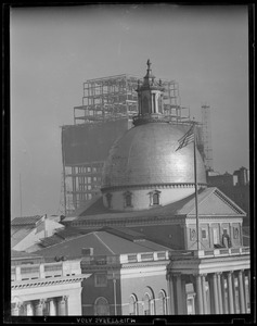 New Court House under construction showing State House dome