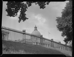Fence and State House dome