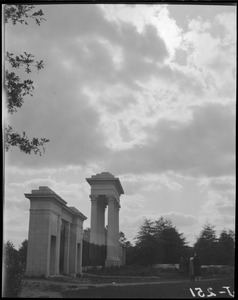 Franklin Park gates, columns from Custom House interior