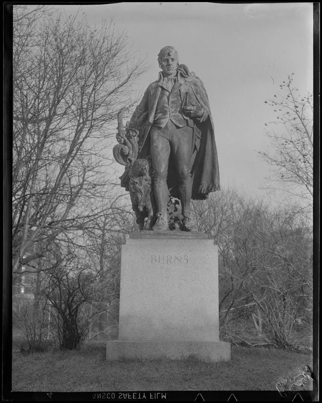 Statue of Robert Burns Digital Commonwealth