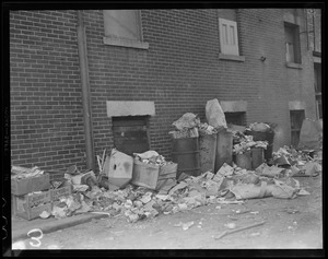 Garbage in alley