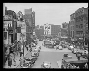 Crowded Scollay Square