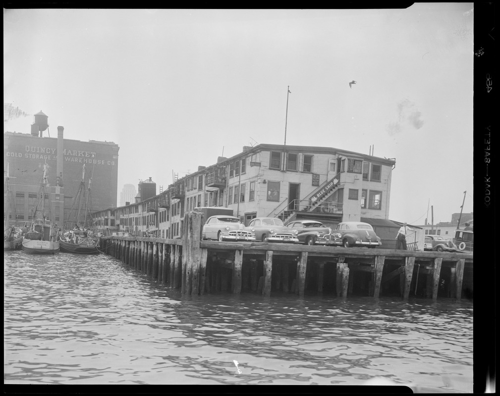 Historic T-wharf from the water