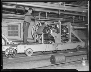 Charlestown Navy Yard, John Driscoll, running the rope laying machine