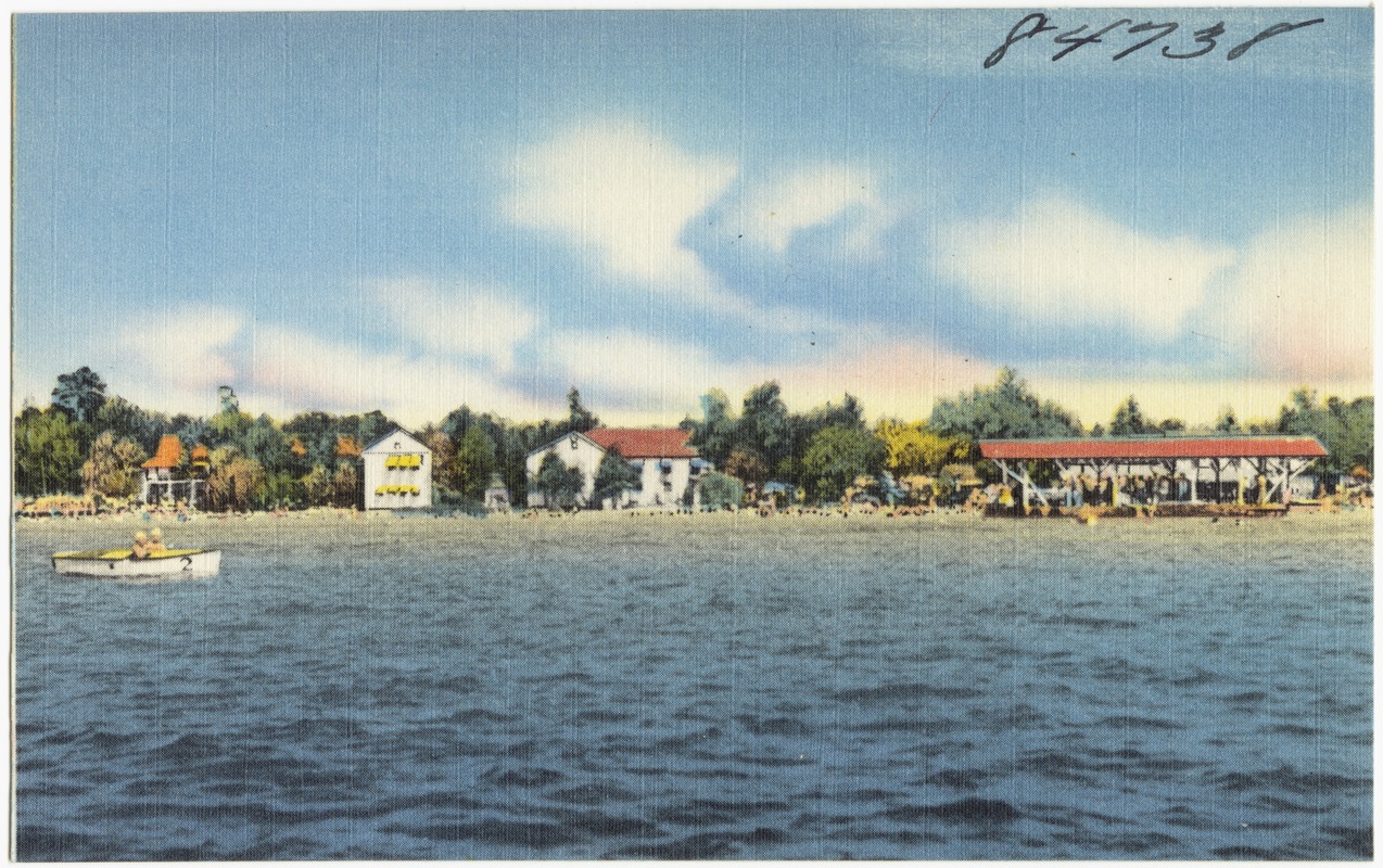 General view beach and shore line, White Lake, N. C. Digital Commonwealth