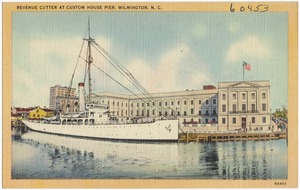 Revenue Cutter at Custom House Pier, Wilmington, N. C.