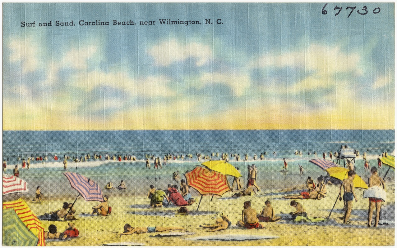 Surf and sand, Carolina Beach, near Wilmington, N. C.