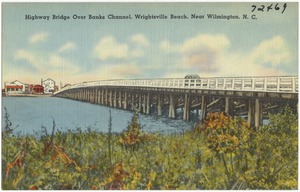 Highway bridge over banks channel, Wrightsville Beach, near Wilmington, N. C.