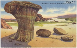 A sandstone pedestal, North Dakota Badlands