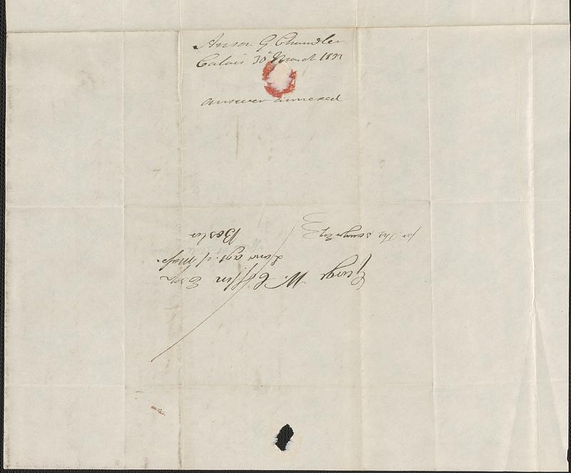 Anson G. Chandler to George Coffin, 30 March 1833