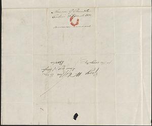 Anson G. Chandler to George Coffin, 30 March 1833