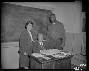 Frank C. Eldridge in the classroom