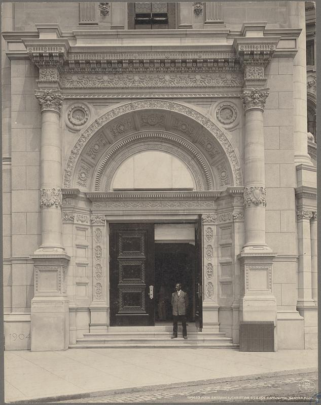 Main entrance, Christian Science Cathedral, Boston, Mass.