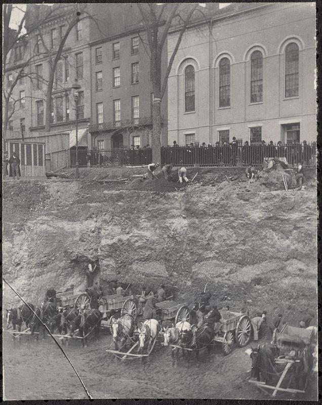 Park St. subway const.