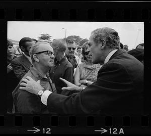 Mayor Kevin White tries to convince a skeptic, Boston