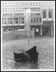 City Hall Plaza deserted