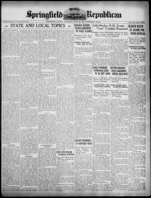 Springfield Weekly Republican - Digital Commonwealth