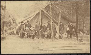 General Grant and staff at Cold Harbor