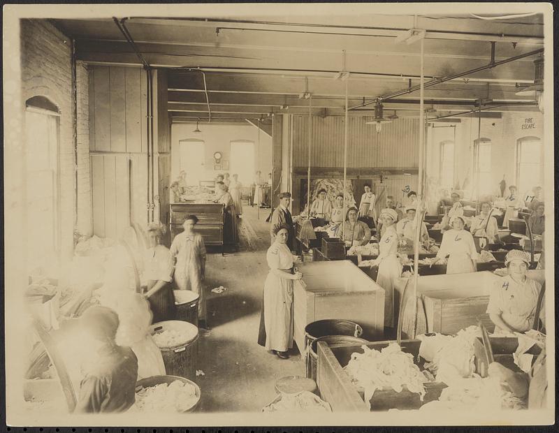 Rag Room, Bay State Mill, 1913