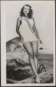From the far west to compete in "Miss America" contest