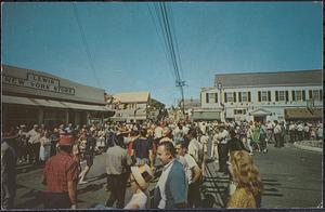 Along Commercial Street by MacMillan Wharf, Provincetown on Cape Cod