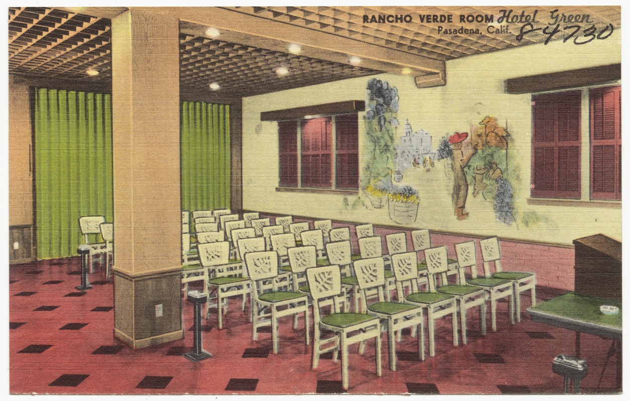Rancho Verde Room, Hotel Green, Pasadena, Calif.